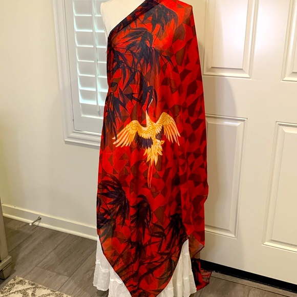 Almirah 3-piece sleeveless kameez/top kameez/dupatta viscose set bright print L - Picture 8 of 13